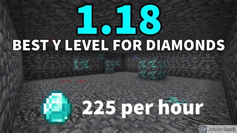 The best Minecraft diamond level is at Y -59. . Best y level for diamonds 120 bedrock
